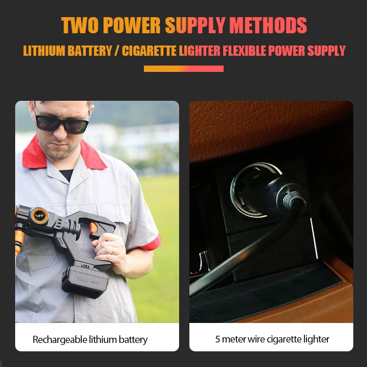 Портативный беспроводной электрический моечный аппарат высокого давления 22