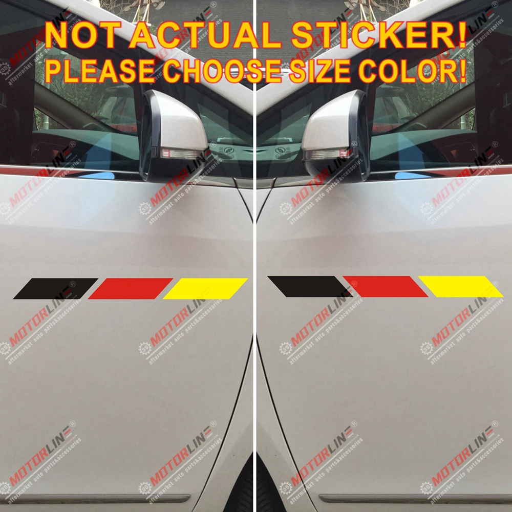 Пара зеркальных картин немецкий флаг Немецкий Спорт гоночный автомобиль