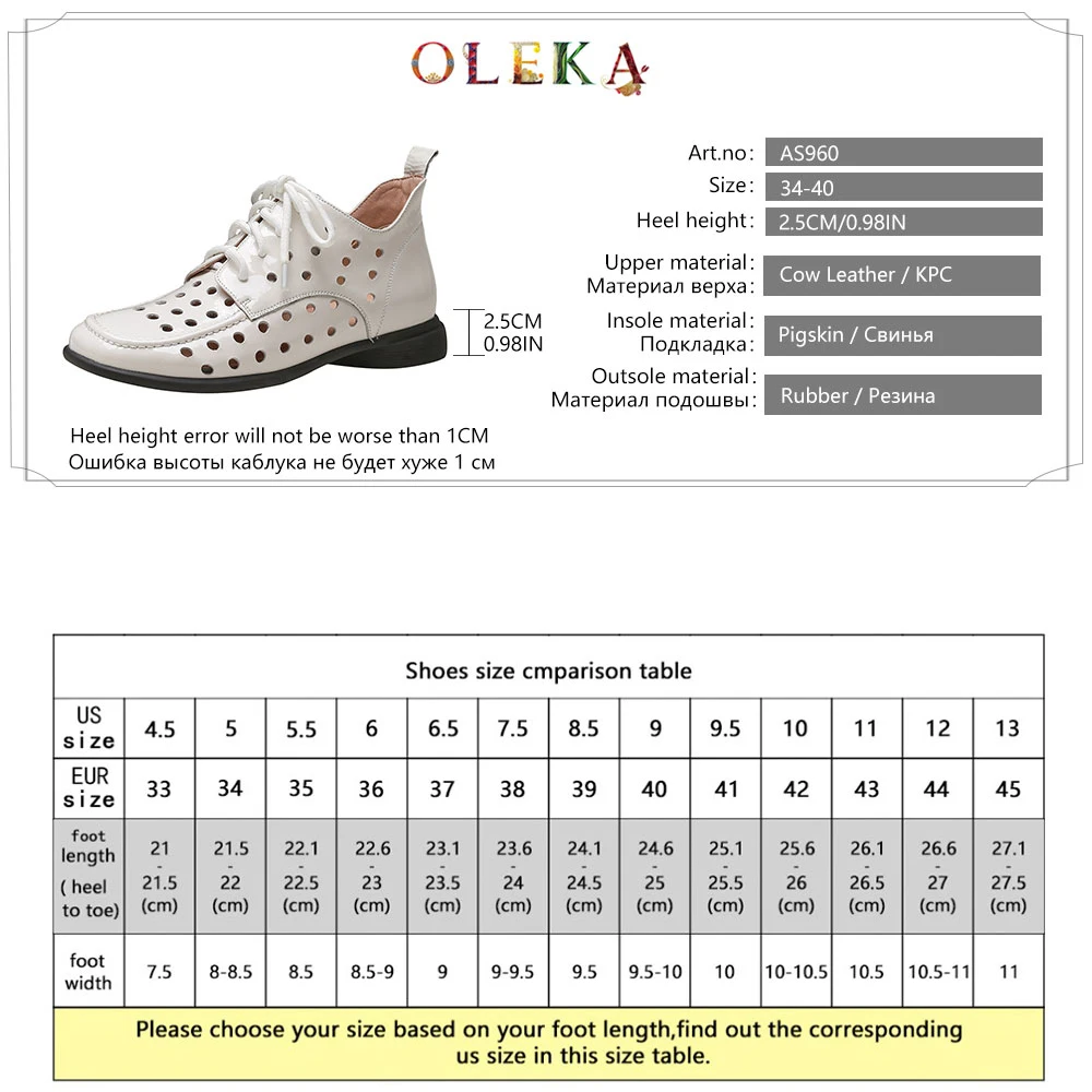 

OLEKA New 2020 Brogue Shoes Flats Rome Strange Heelcasual Spring/autumn Shoes Woman Flats Round Toe Fashion Style Leather AS960