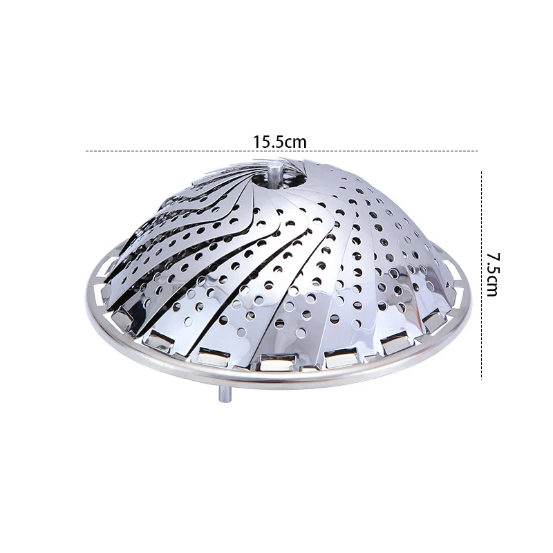 1 шт. кухонная посуда складная Пароварка для посуды из нержавеющей стали корзина