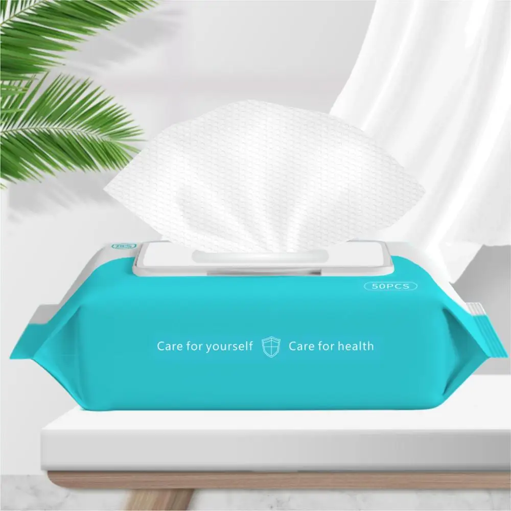 

50 шт Портативные одноразовые влажные салфетки для очистки кожи