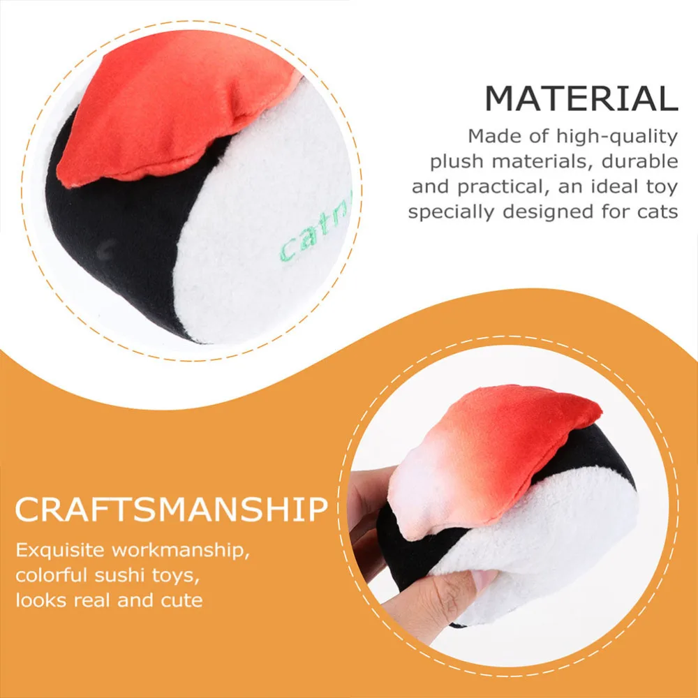 

3Pcs Interactive Cat Catnip Toys Cat Teething Bite Chew Squeaky Molar