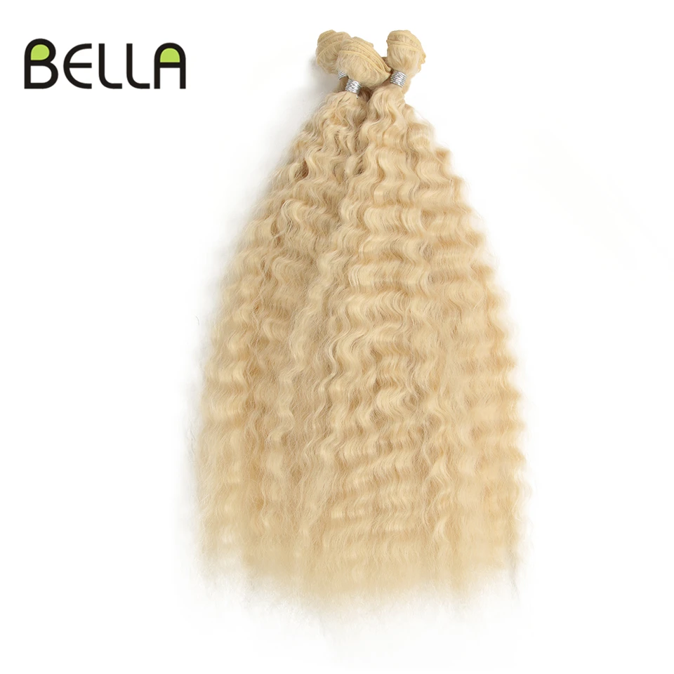 Пупряди волос Bella Deep Wave 4 шт./упак. 26 дюймов 613 блонд Омбре коричневые красные
