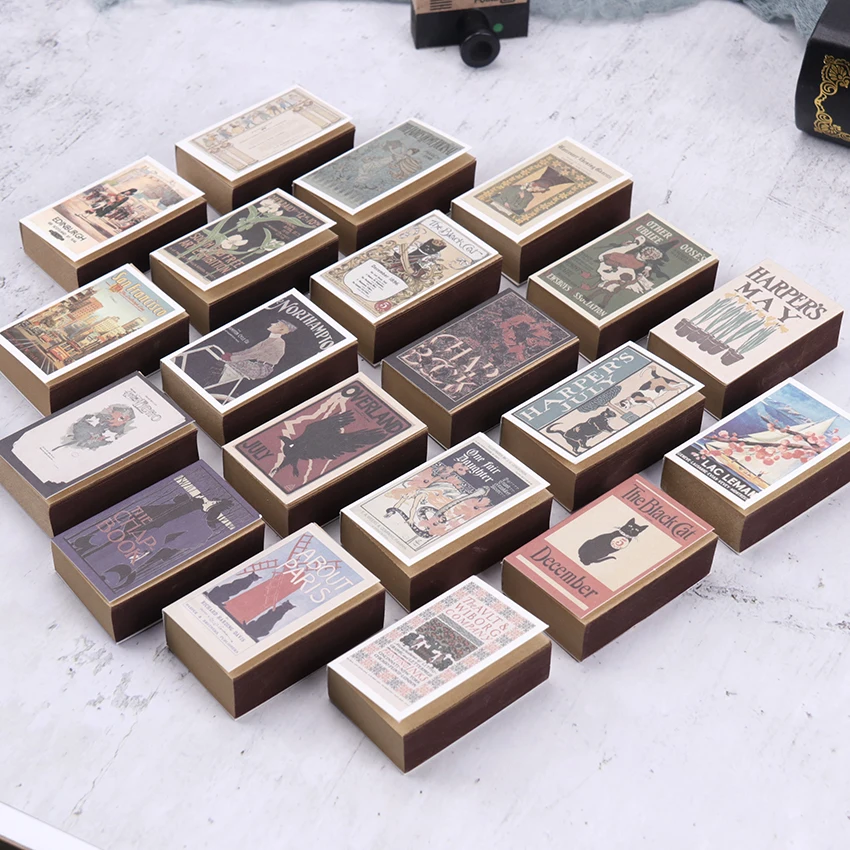 122 листов Matchbox ретро мини креативная бумага для заметок портативная книга форма блокнот для заметок офисные школьные канцелярские принадлежности
