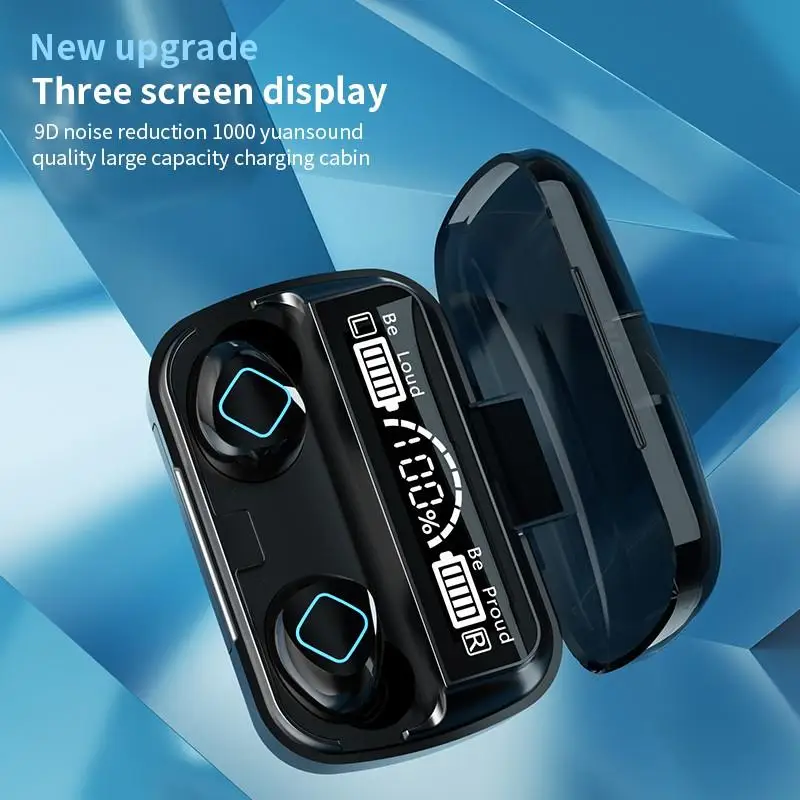 

New M10B TWS Bluetooth Headphones Touch Wireless Earphone In The Ear Stereo Sport Headset 9D Noise Reduction Gaming Headsets