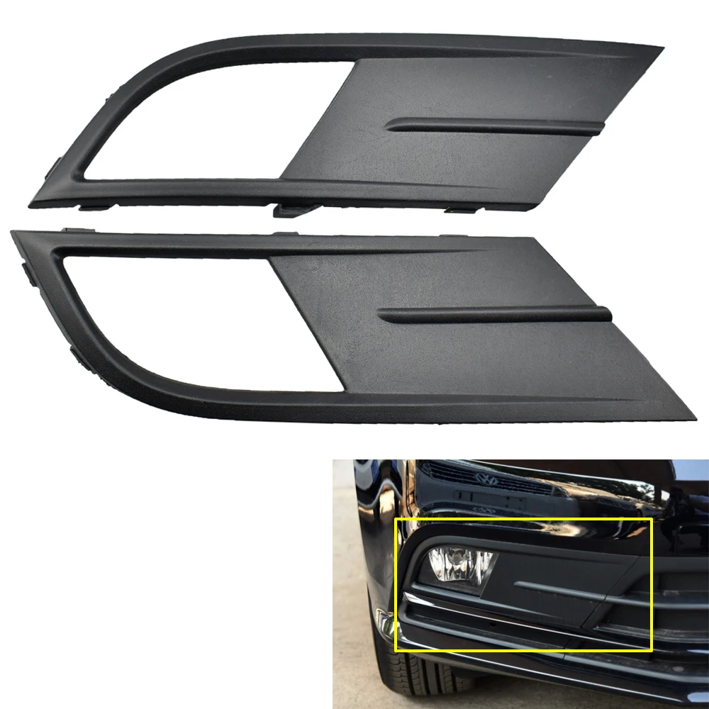

1pair Car-styling Front Fog Lights Fog Lamp + Fog Lamp Grille +Wire +Bulbs For VW Jetta MK6 2015 2016 2017 2018