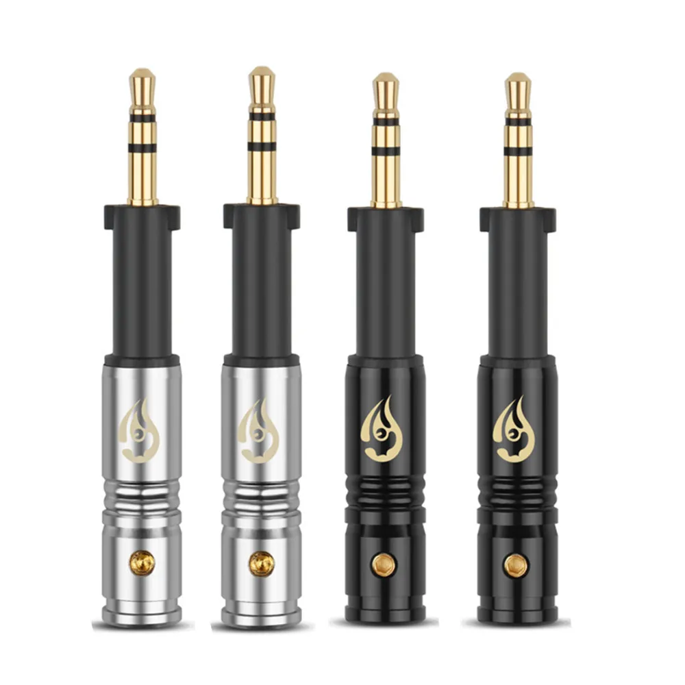 

2.5mm Headphone Plug Gold 3 Poles Pure Copper Audio Jack Adapter For K450 Q460 K480 Headset DIY Extension Plug 2.5 Connectors