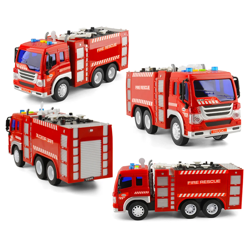 1:16 инерционная Инженерная Автомобильная игрушка пожарная спасательная машина и