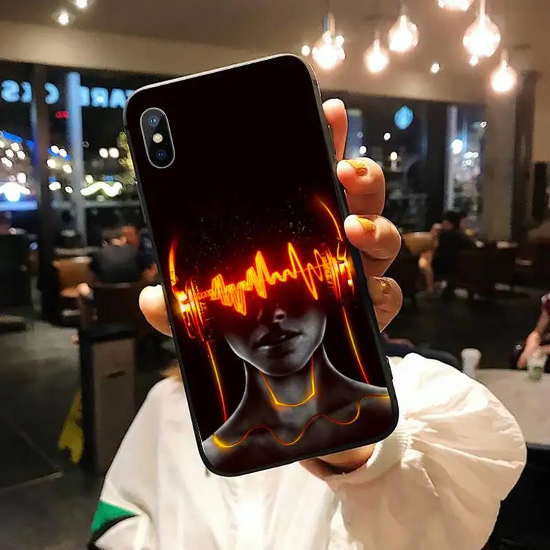 

ddj dj music design pattern high quality luxury Phone Case coque for iPhone 11 12 pro XS MAX 8 7 6 6S Plus X 5S SE 2020 XR
