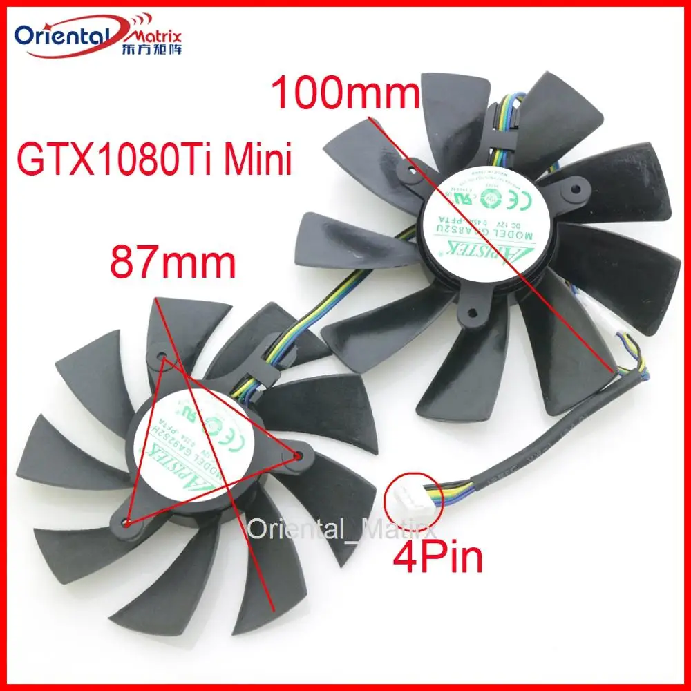 Бесплатная доставка вентилятор GA92S2U GAA8S2U - PFTA DC12V VGA для ZOTAC GTX1080Ti Mini охлаждающий