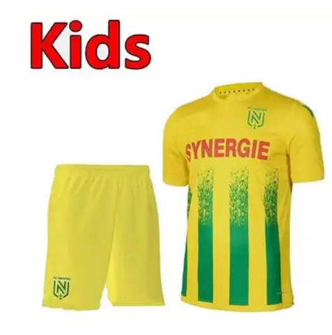 

New 2020 2021 kids kit T-shirts for Nantes Maillot de foot 2020 Maglia da calcio shirts boys Camiseta de futbol shirt
