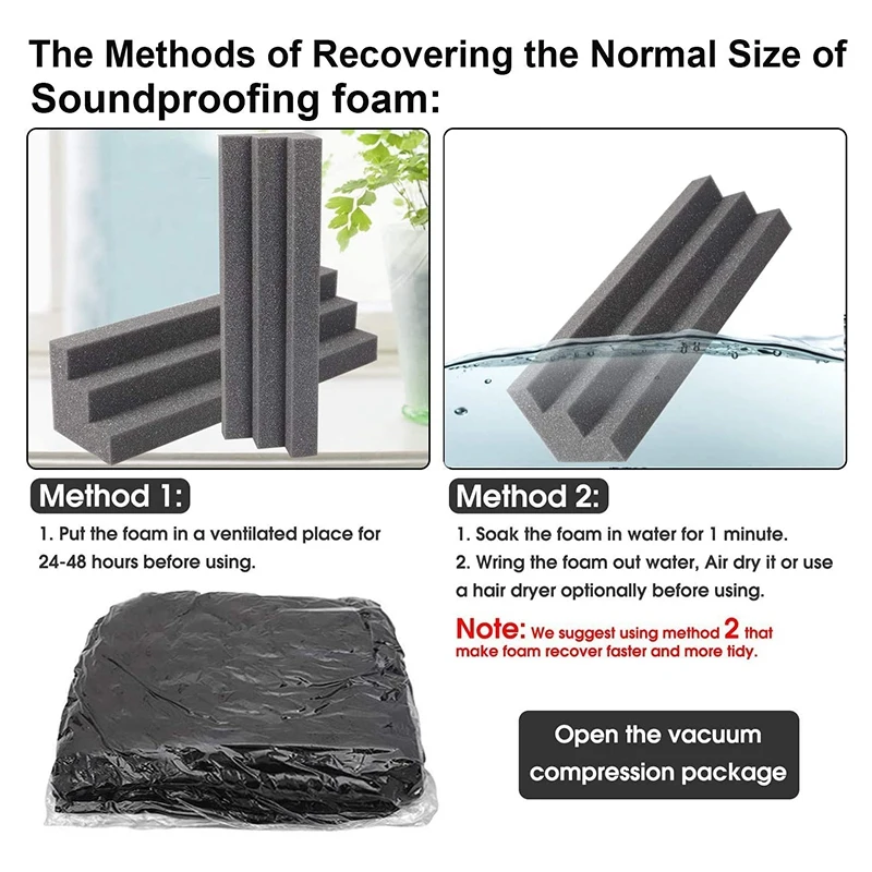 

24 Pcs B Traps Acoustic Foam Panels Sound Proof Padding,Studio Foam for Corner Soundproofing Foam Sound Proof Foam