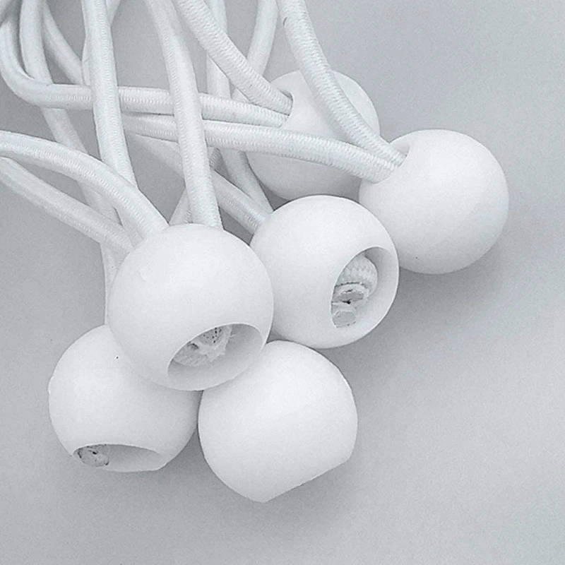 

6Xpcs Bungee Cord & Ball - Tie Down Strap for Tents, Tarp, Banner and Other General Use