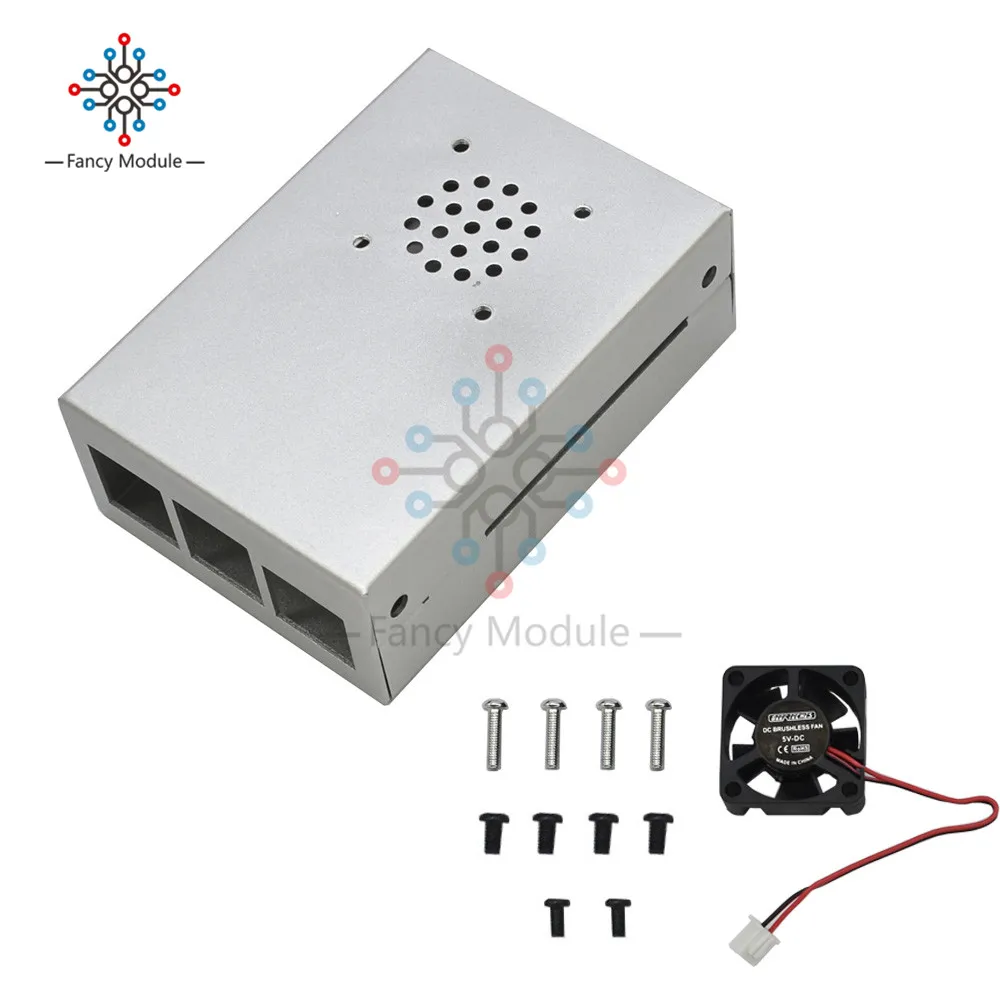 Чехол diymore для Raspberry Pi 4 Модель B алюминиевый чехол с ЧПУ ультратонкий