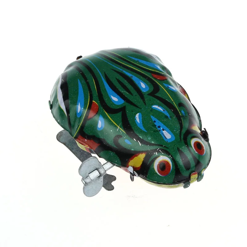 

Wind Up Jumping Frog Iron Clockwork Toys Collectible Classic Kids Gift Metal Shell Toy Grenouille Saute-mouton Remontage