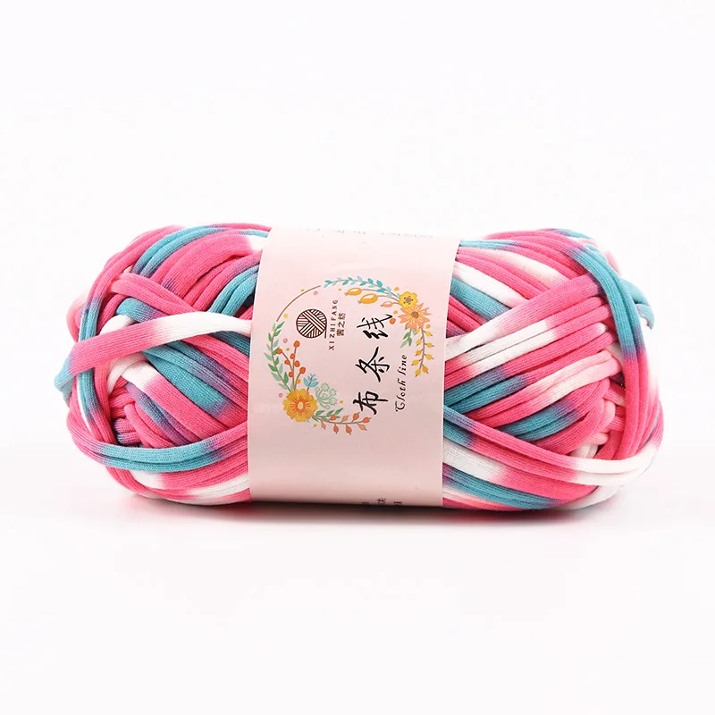 100 г/шт. мягкая гладкая хлопчатобумажная пряжа красочная Лана вязание крючком