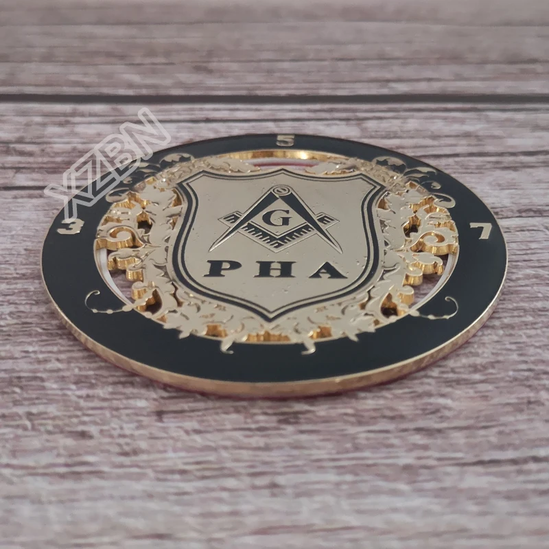 Masonic Auto Car Badge Black Emblems mason freemason BCM24 PHA exquisite paint technique personality decoraction | Дом и сад