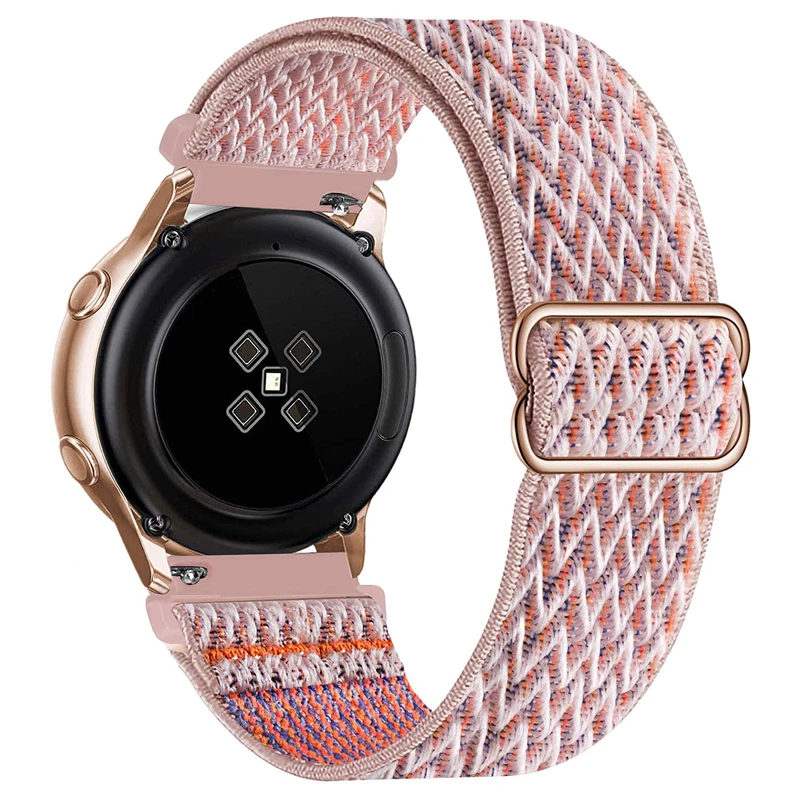 

20mm 22mm Nylon band For Samsung Galaxy Watch 3 45mm 41mm active 2 Gear S3 adjustable Bracelet Galaxy Watch 4 classic 46mm strap