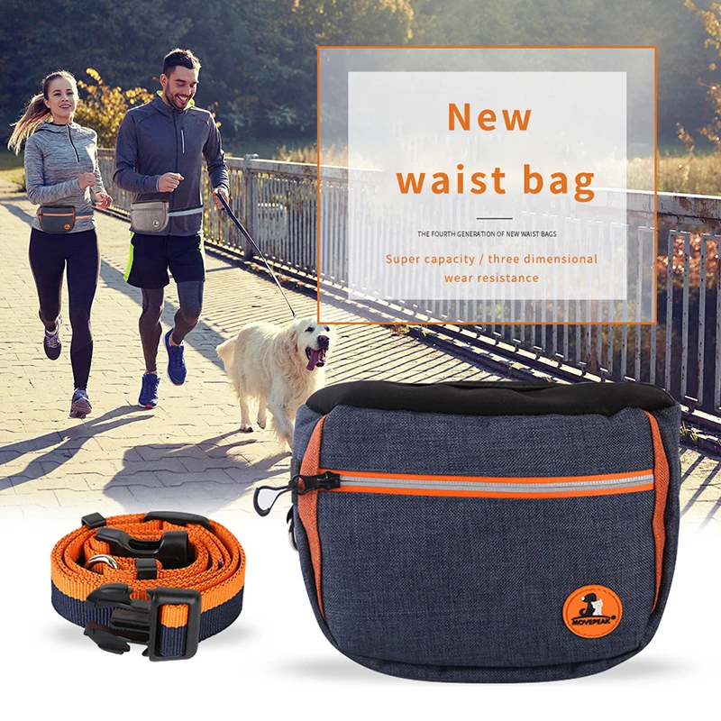 

Pet Dog Snack Bag Portable Outdoor Training Cat Dog Food Bag Large Capacity Puppy Snack Waist Bag Dog Accessories Pet Supplies