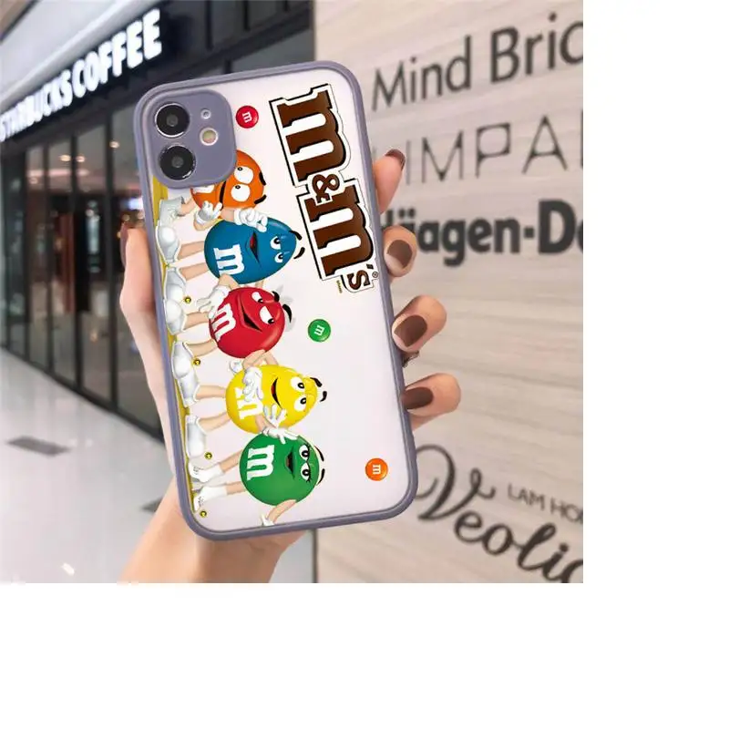 

M&M's Chocolate Nutella Bottle Phone Cases matte transparent For iphone 7 8 11 12 plus mini x xs xr pro max cover