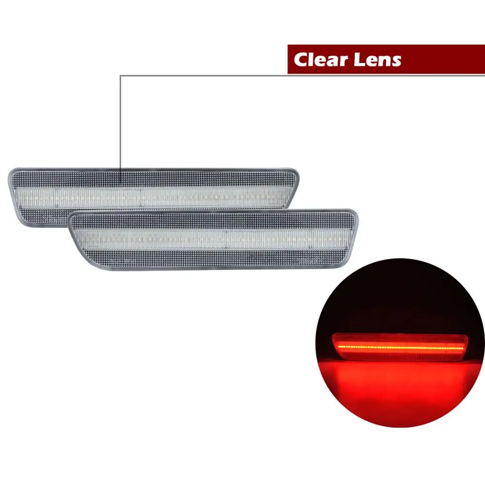 Для Ford Mustang 2005-2009 прозрачные или дымчатые линзы задний красный парковочный фонарь