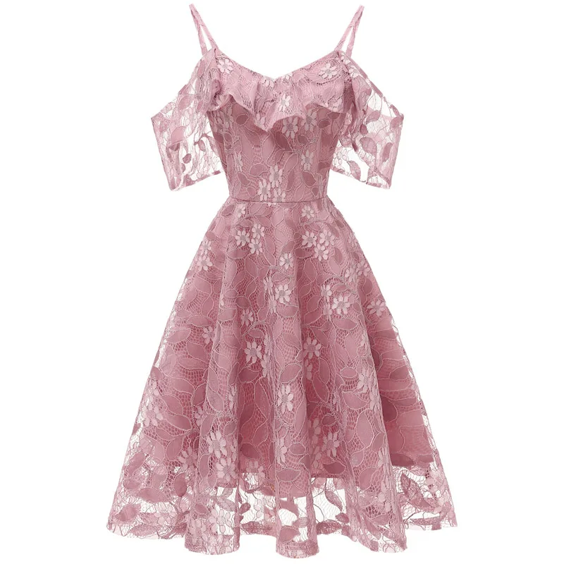 Шифоновое платье подружки невесты Ever Pretty элегантное с V образным вырезом на спине