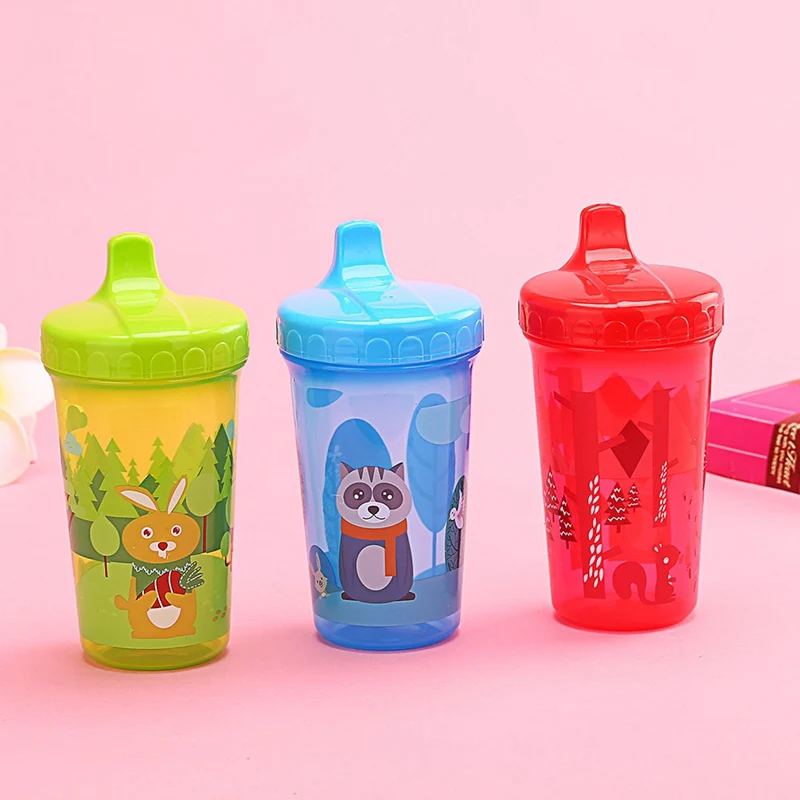 

300ml Baby Kids Drinking Bottles Cute Duckbill Cup Learn Training Feeding Water Bottle Cartoon School Drinking Cup For Children