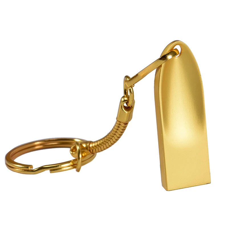 JASTER USB 2,0 металлический флеш-накопитель серебристо-золотой USB флеш-накопитель 4 ГБ 16 ГБ 32 ГБ 64 Гб 128 ГБ Флешка портативная карта памяти логотип на заказ - Цвет: Gold