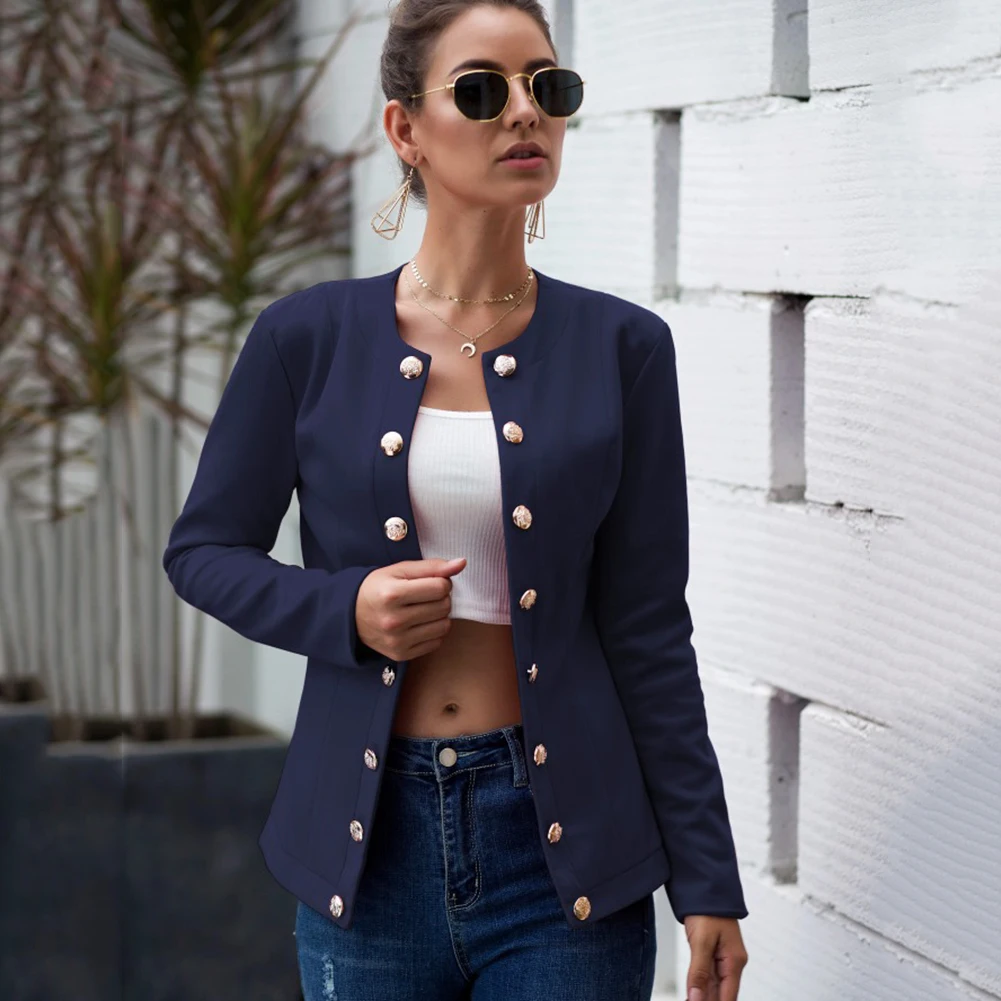 Женский короткий Блейзер на пуговицах 3 цвета|Женские куртки| |