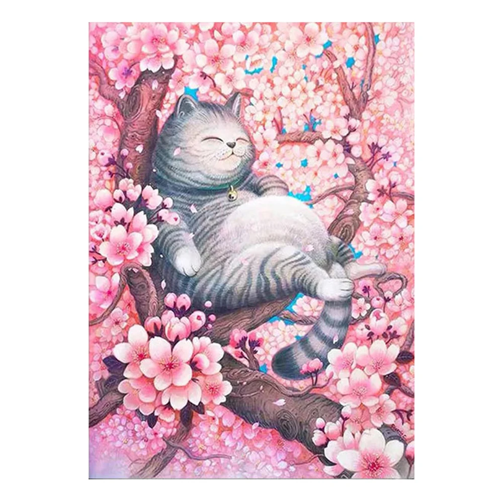 Холст Размер 5D алмазная Вышивка Полный Кот крестиком наборы живопись