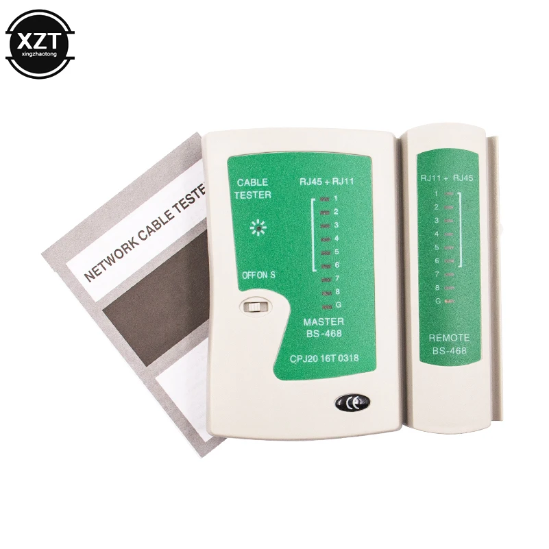 Оптовая Продажа rj45 тестер RJ11 RJ12 CAT5e Cat6 UTP NS 468 сетевой LAN Кабельный инструмент