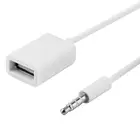 Кабель со штекером 3,5 мм и разъемом AUX для USB 2,0 типа A