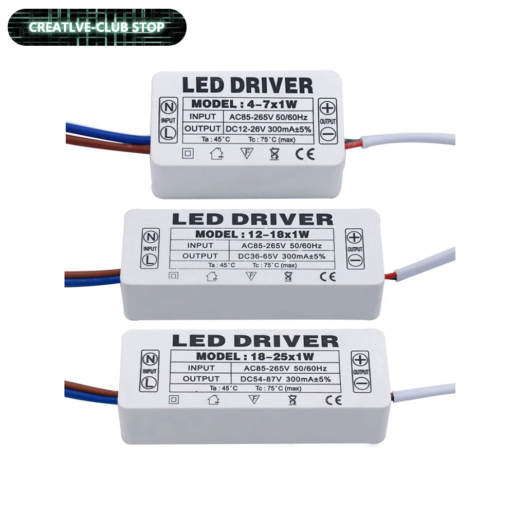 Новый светодиодный драйвер 2 Вт 4 10 15 30 300 мА блок питания для светодиодного