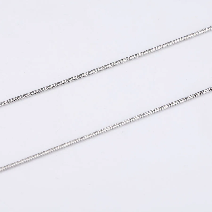 

Цепочка-змейка из нержавеющей стали, 50 + 5 см, 1,5/1,2 мм, 20 шт./лот