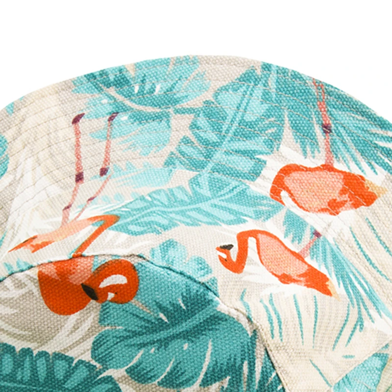 Шапки шапки новинка Instagram весна/лето шляпа с фламинго Ретро стиль рыбацкая