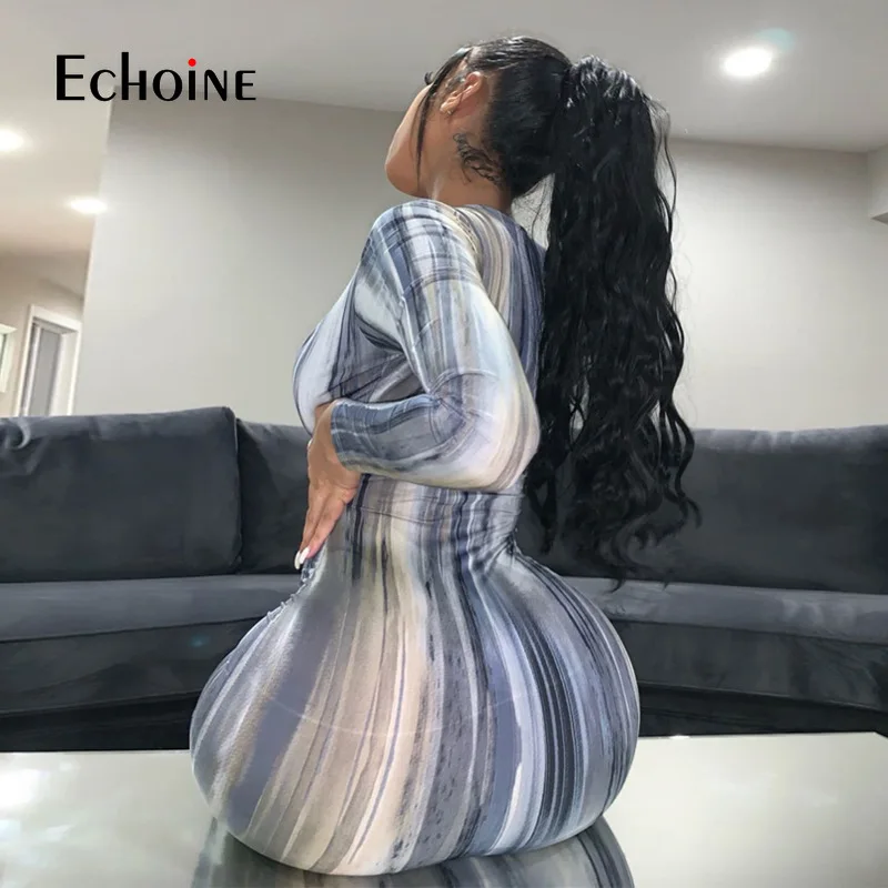 Платье-Макси женское весеннее в полоску с принтом | Женская одежда