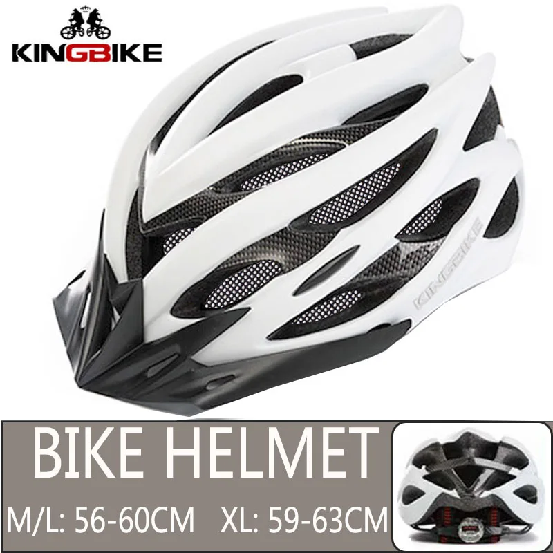 629-White KINGBIKE велосипедный шлем из титана Сверхлегкий в форме велосипедный шлем с козырьком дышащий дорожный горный MTB открытый велосипедный шлем - Цвет: 629-White