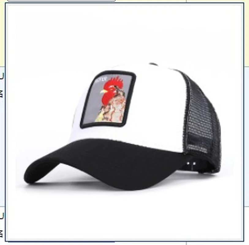 

Fashion Animals Embroidery Baseball Caps Men Women Snapback Hip Hop Hat Summer Breathable Mesh Sun Gorras Unisex Streetwear Bone