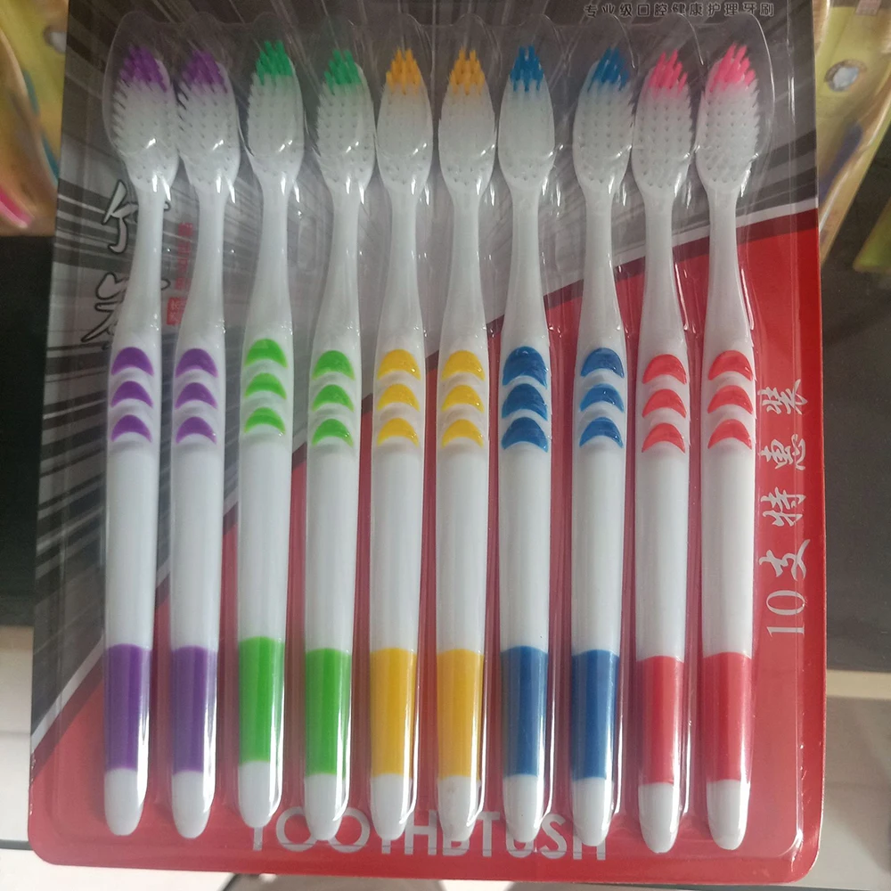 10 шт./упаковка зубная щётка с мягкой щетиной | Красота и здоровье