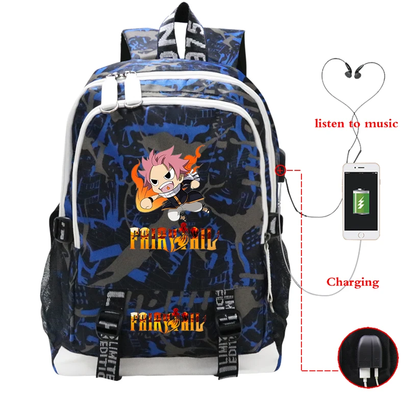 Новая детская школьная сумка для мальчиков и девочек с рисунком аниме школьные