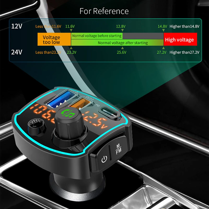 Автомобильный FM-трансмиттер VR robot Bluetooth 5 0 mp3-плеер с беспроводной связью