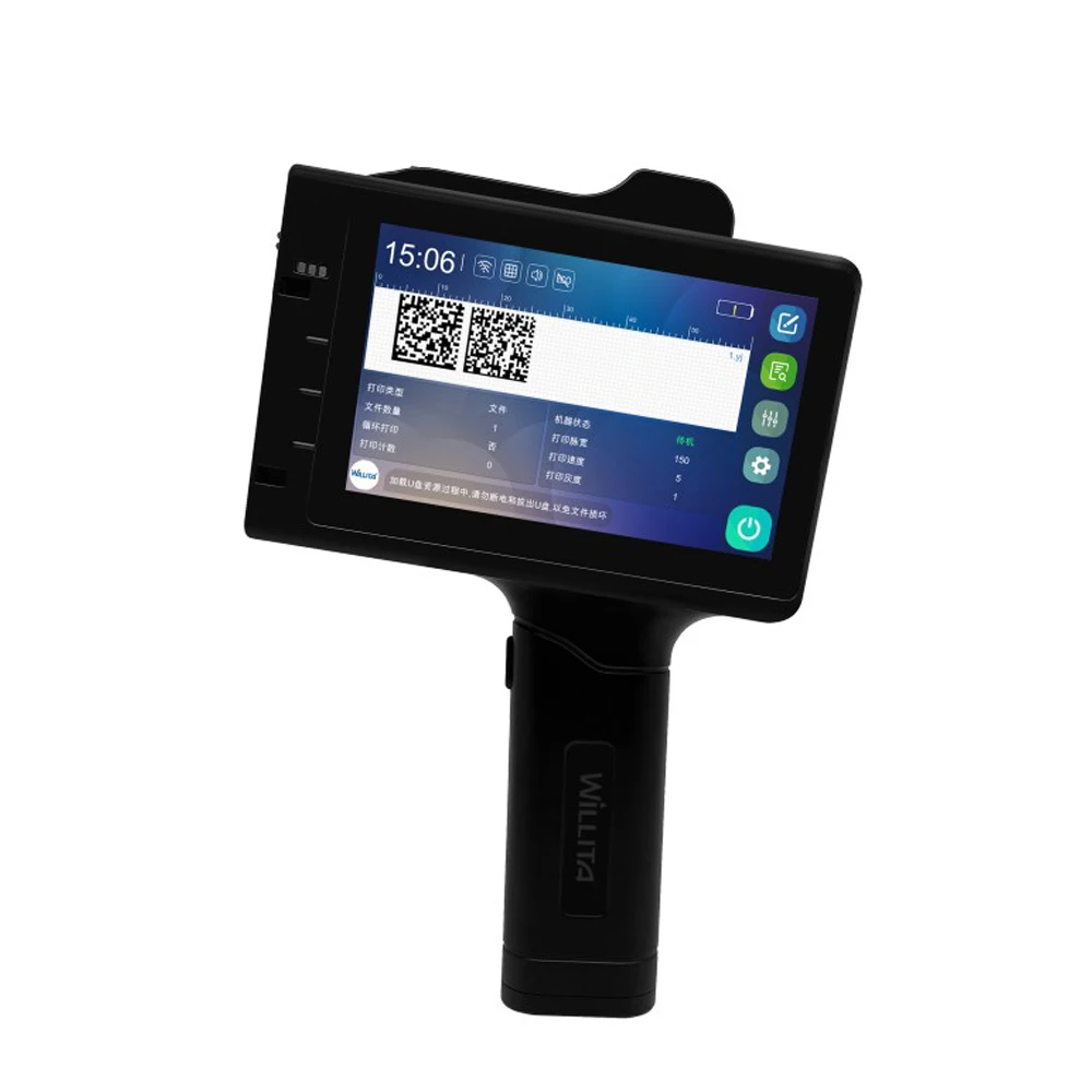 

Portable inkjet Printer QR Bar Batch Code Date Number Logo Expiry Date Label Mobile Hand Jet Handheld Thermal Inkjet Printer#R10