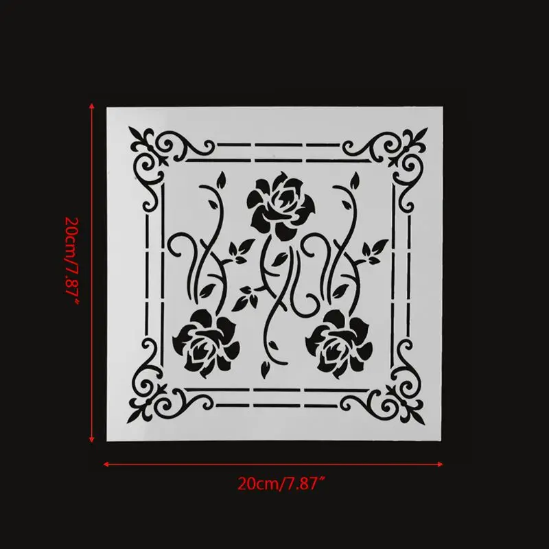 

2021 New 16pcs/set Mandala Stencil Wall Painting DIY Drawing Template for stones Rocks Wood Funiture Decorative