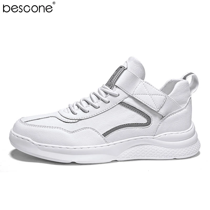 BESCONE/Повседневная обувь для мужчин высокое качество Модные дышащие кроссовки из