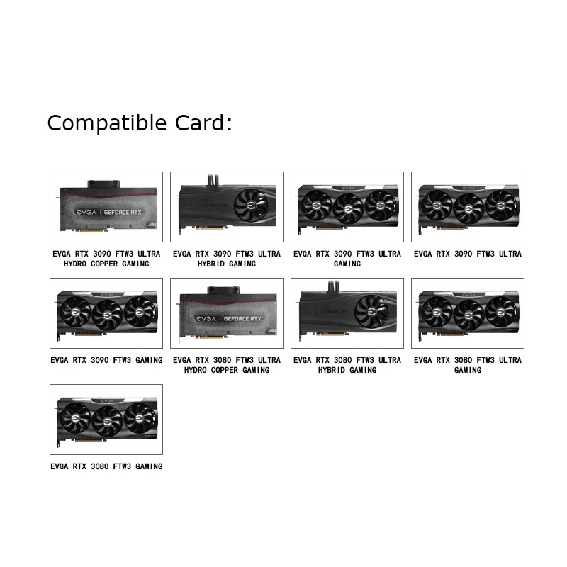 barrow gpu water block forevga rtx 30903080 ftw3 ultra hydro copper gaminggraphics card full cover5v 3pinbs ev3090f pa free global shipping