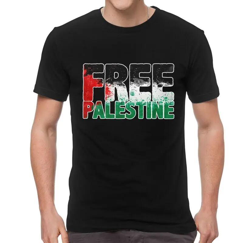 Для фотосъемки в стиле гранж с изображением Бесплатная Палестина футболка