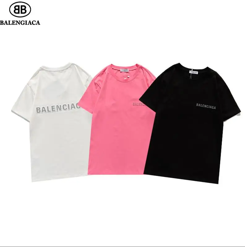 Новинка Классическая Роскошная футболка 21ss спереди и сзади трехмерные