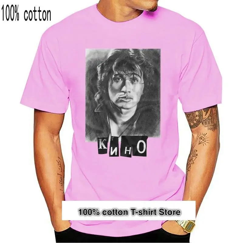 

Camiseta de algodón con cuello redondo para hombre, camisa con estampado de Kino, Victor Tsoi Kino, novedad de 2021, 2021