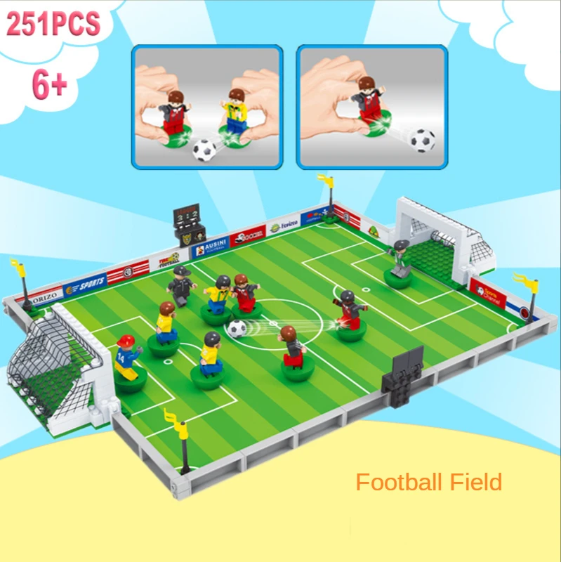 

Simulated Football field scene building block World Cup 25590 Bricks World Cup Puppet Boy Bricks Toy for Kid's toys