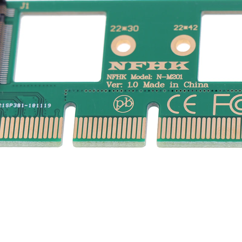 1 шт. NVMe M.2 NGFF SSD в PCI-E PCI Express 3 0 16x X4 адаптер Райзер карта преобразователь печатная